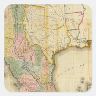 Adesivo Quadrado México e Estados Unidos