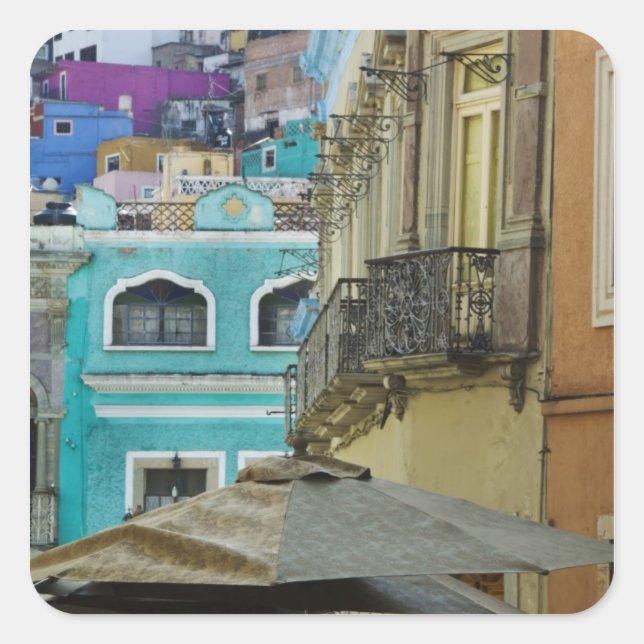 Adesivo Quadrado México, Guanajuato. Sortidos densamente embalados  (Frente)