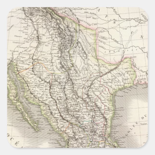 Adesivo Quadrado México - México (Frente)