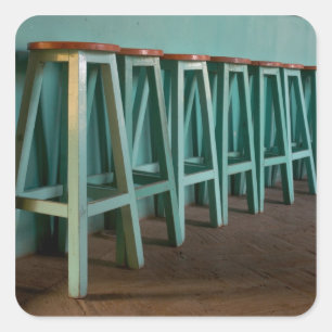 Adesivo Quadrado México, Oaxaca, Bar Verde - Muro de Linha