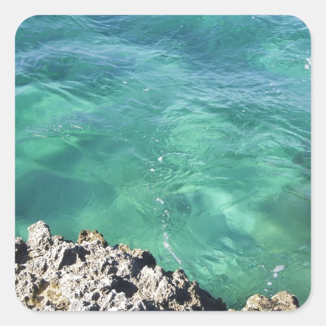 Adesivo Quadrado México - Oceano Azul/Verde (Frente)