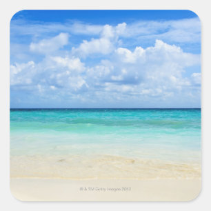 Adesivo Quadrado México, Playa del Carmen, praia tropical