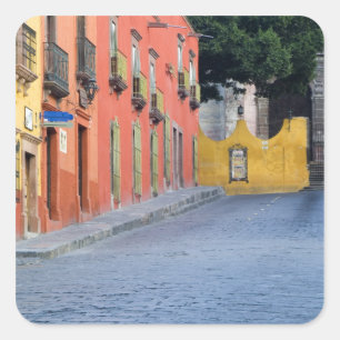 Adesivo Quadrado México, San Miguel de Allende, Casas ao longo