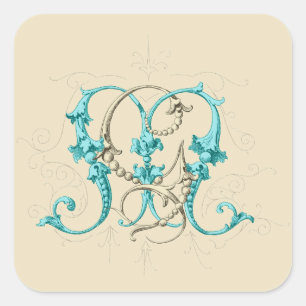 Adesivo Quadrado MG Monograma