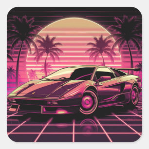 Adesivo Quadrado Miami Dreams