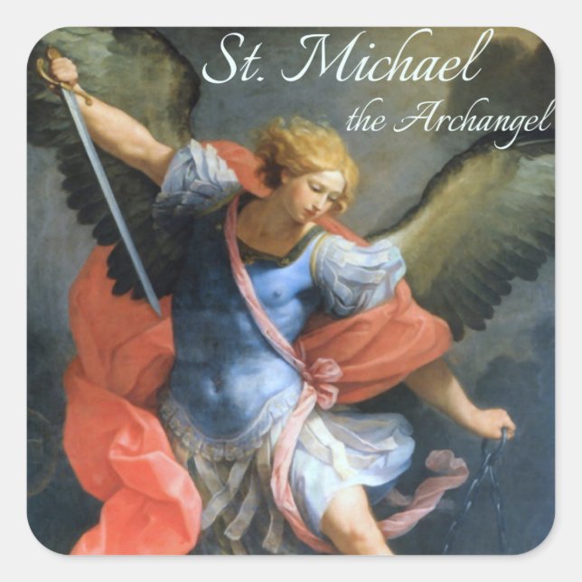 Adesivo Quadrado Michael, o Archangel Stickers (Frente)