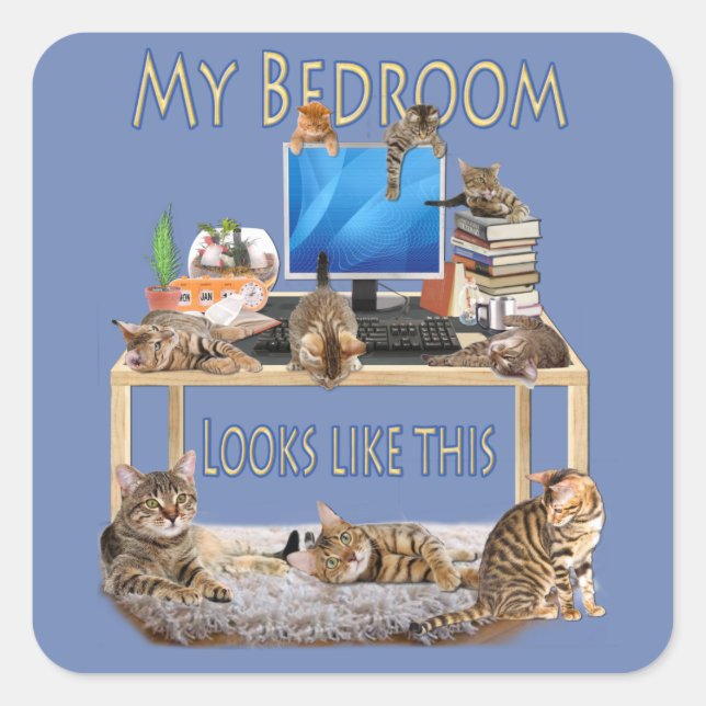 Adesivo Quadrado Micheal mora aqui (Frente)