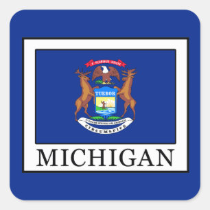 Adesivo Quadrado Michigan