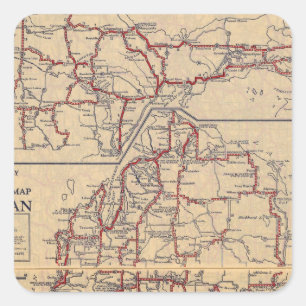 Adesivo Quadrado Michigan 6