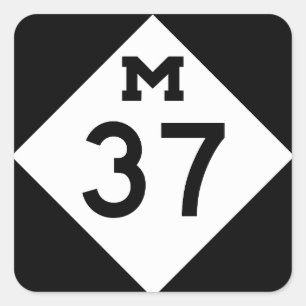 Adesivo Quadrado Michigan M-37