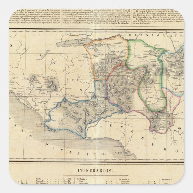 Adesivo Quadrado Michoacan, México 2 (Frente)