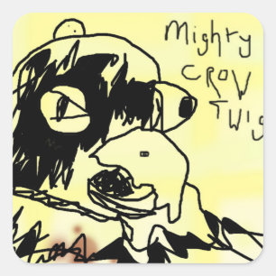 Adesivo Quadrado Mighty Crowtwig
