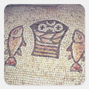 Adesivo Quadrado Milagre do Pão e dos Pescados