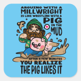 Adesivo Quadrado Millright Sticker