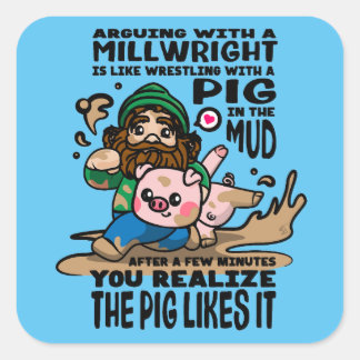 Adesivo Quadrado Millright Sticker