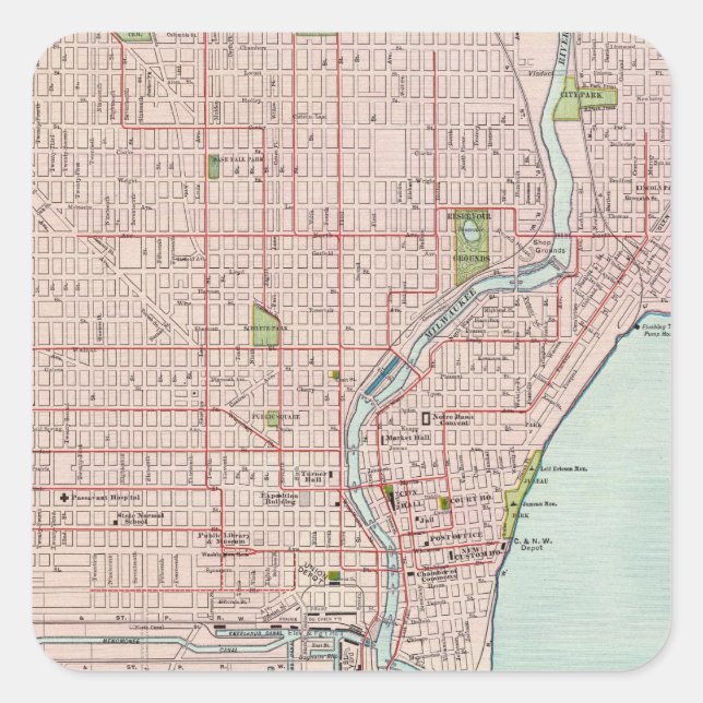 Adesivo Quadrado Milwaukee 2 (Frente)