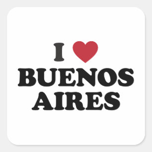 Adesivo Quadrado Mim coração Buenos Aires Argentina