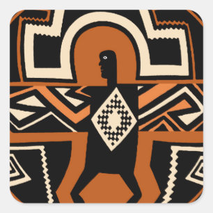 Adesivo Quadrado Mimbres Warrior