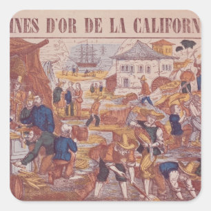 Adesivo Quadrado Minas Douradas da Califórnia
