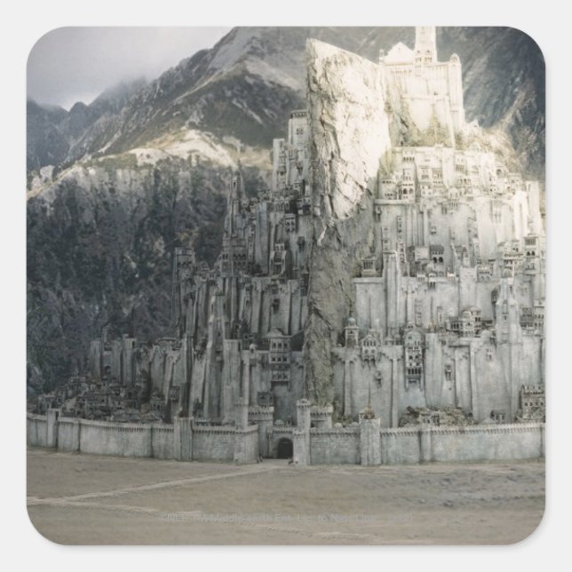Adesivo Quadrado Minas Tirith (Frente)