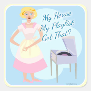 Adesivo Quadrado Minha Casa Minha Lista De Reprodução