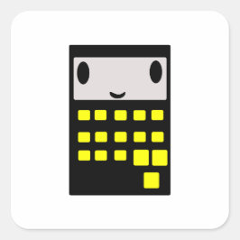 Adesivo Quadrado Minha Feliz Calculadora