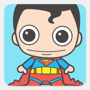 Adesivo Quadrado Mini Superman