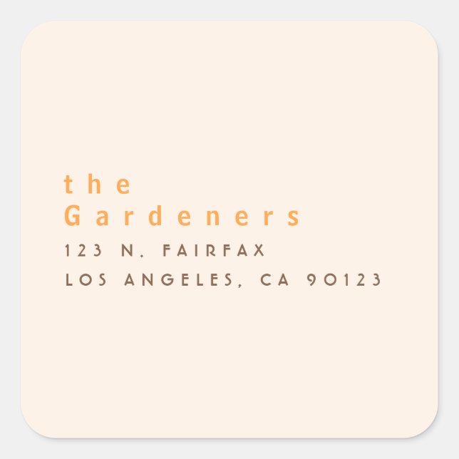 Adesivo Quadrado Minimalista legal (Frente)