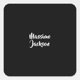 Adesivo Quadrado Minimalista Profissional Adicionar Nome Personaliz
