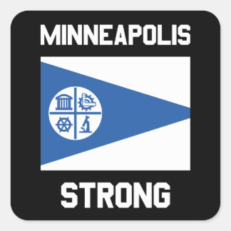 Adesivo Quadrado Minneapolis Forte 