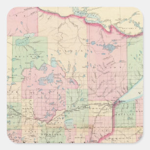 Adesivo Quadrado Minnesota