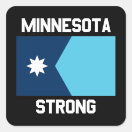 Adesivo Quadrado Minnesota Strong