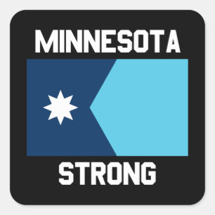 Adesivo Quadrado Minnesota Strong