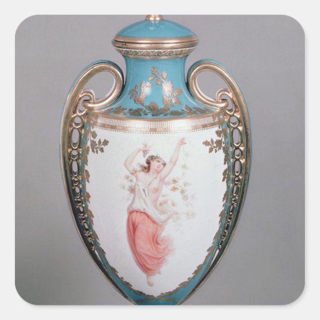 Adesivo Quadrado Minton vase, 1862 (Frente)