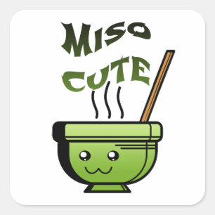 Adesivo Quadrado Miso Cute