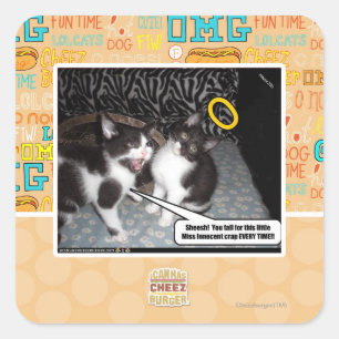 Adesivo Quadrado Miss Innocent