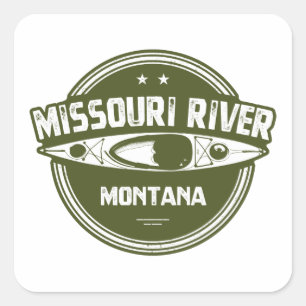 Adesivo Quadrado Missouri River, Montana