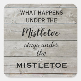 Adesivo Quadrado Mistletoe Holiday