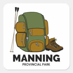 Adesivo Quadrado Mochila provincial do Parque Manning