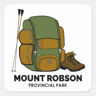 Adesivo Quadrado Mochila Provincial do Parque Monte Robson