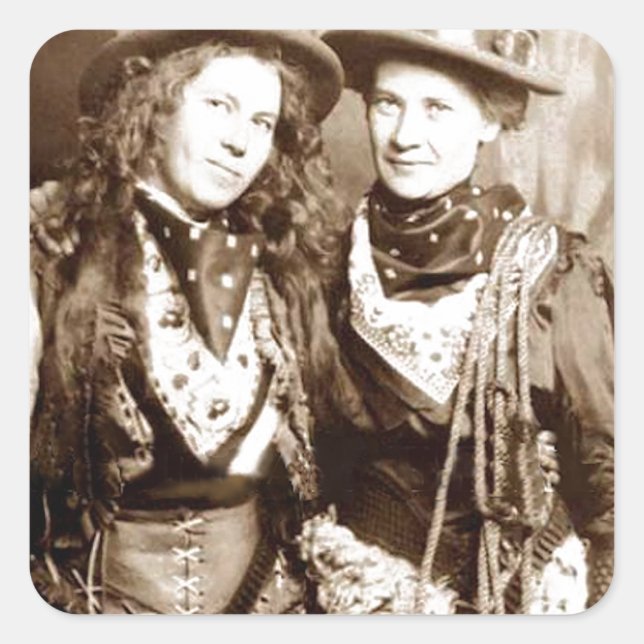 Adesivo Quadrado Moda Ocidental de Alta (Frente)