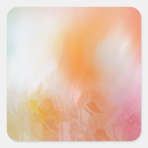 Adesivo Quadrado Modelo Abstrato Colorido Rosa Vermelho Amarelo Azu