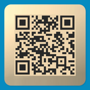 Adesivo Quadrado Modelo de código QR instantaneamente editável   Fa