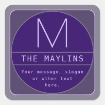 Modelo de design retro-moderno editável | Roxos