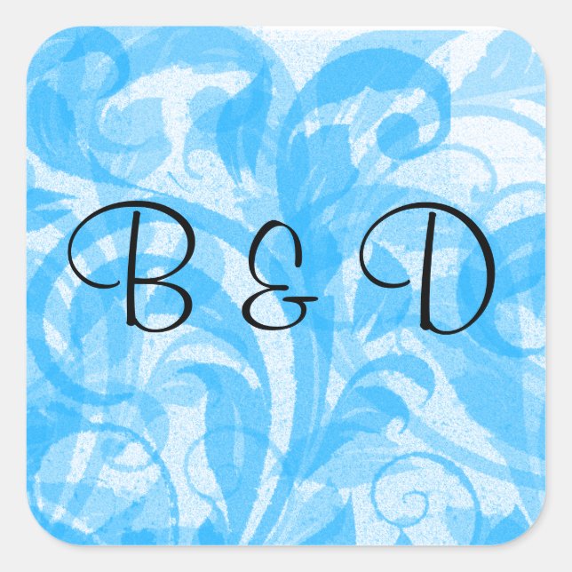 ADESIVO QUADRADO MODELO DE ENVELOPE DE CASAMENTO ELEGANTE (Frente)