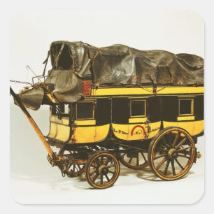 Adesivo Quadrado Modelo de um omnibus de quarenta assentos