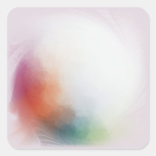 Adesivo Quadrado Modelo de Vazio Moderno Colorida Personalizada