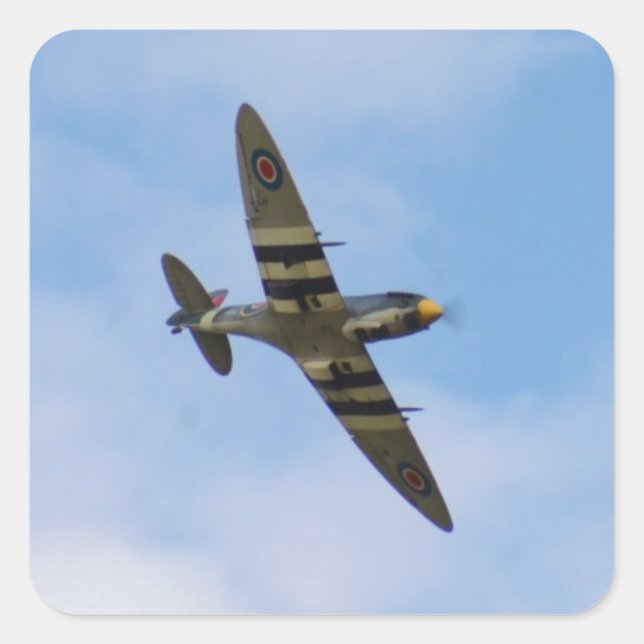 Adesivo Quadrado Modelo do Spitfire MK IX MK923 (Frente)