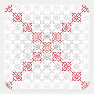 Adesivo Quadrado Modelo geométrico II do sinal SUN letão tradiciona