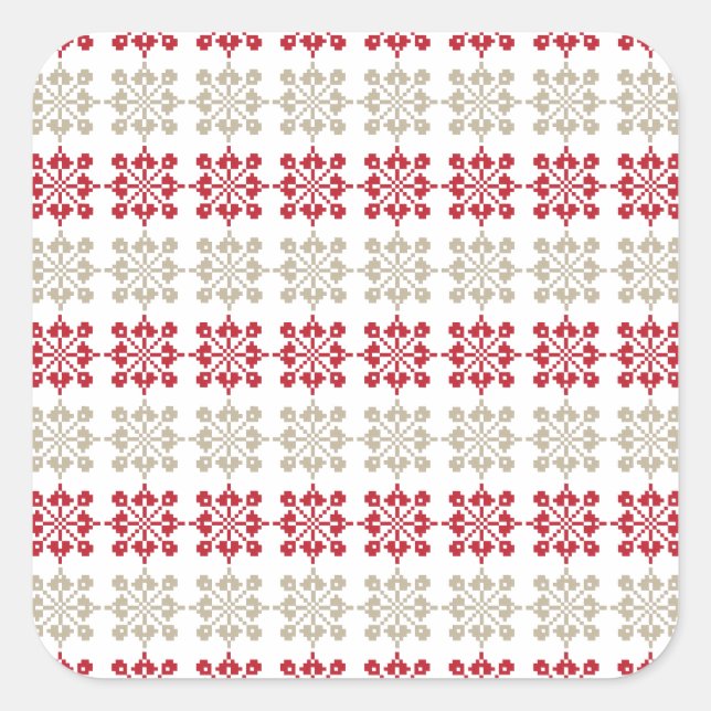 Adesivo Quadrado Modelo geométrico VI do sinal SUN letão tradiciona (Frente)